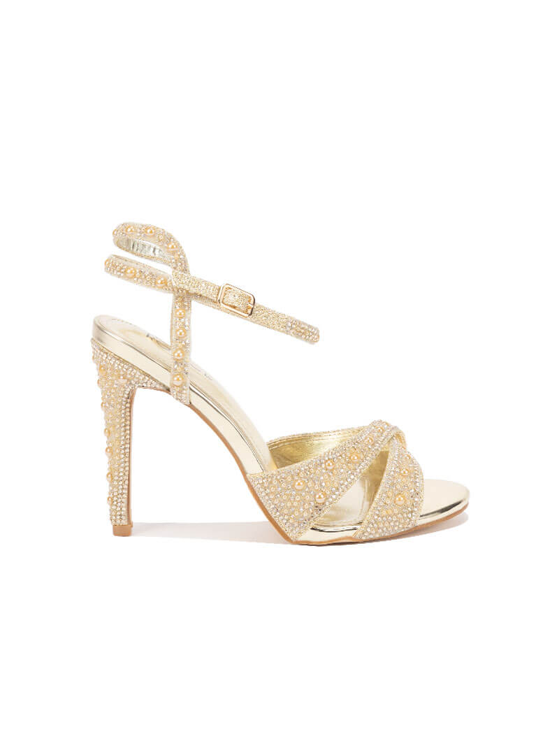 Sandales à talon à brides croisées